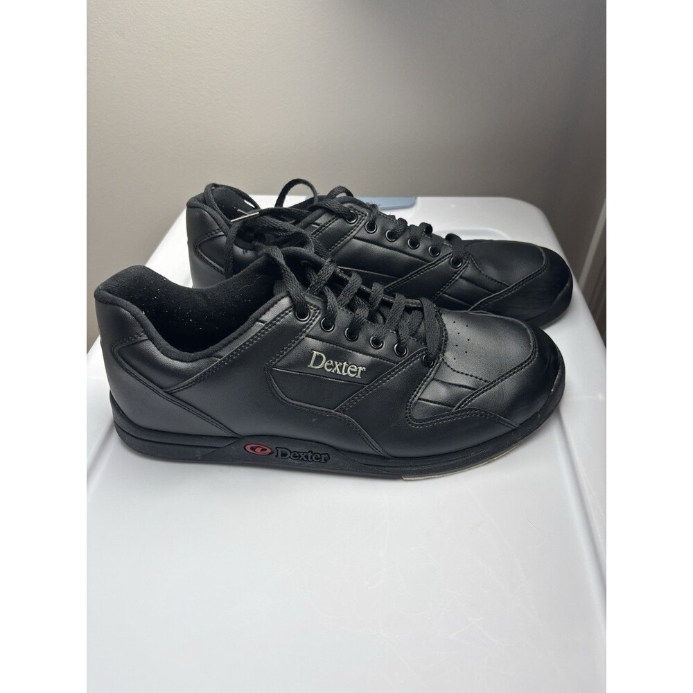 Dexter Ricky II Men's 11.5 Bowling Shoes Black Slide Rite Soles Lace B1836-1